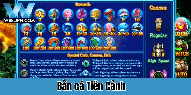 Game bắn cá hay nhất W88